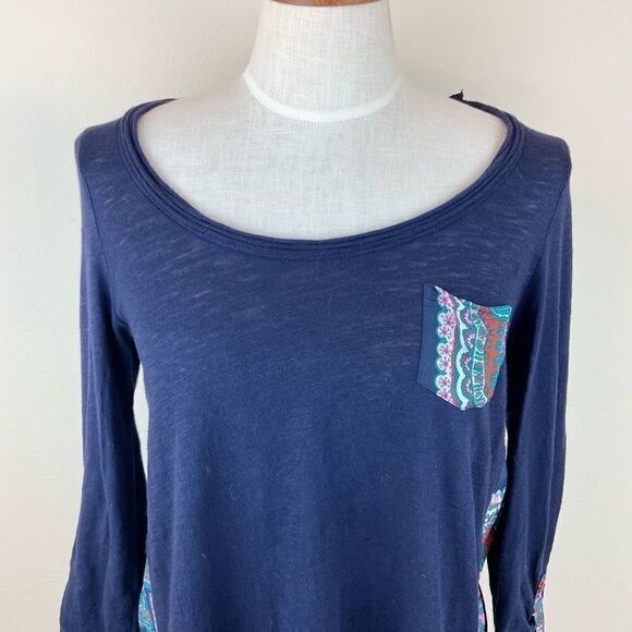 Anthropologie Paper Locket Accordian Long-Sleeve Tee - Picture 4 of 7